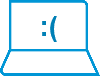Imagem de mensagem de erro de tela azul